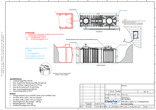ClearFox® AP FBBR o. Vorklärung (C - 100 EW)